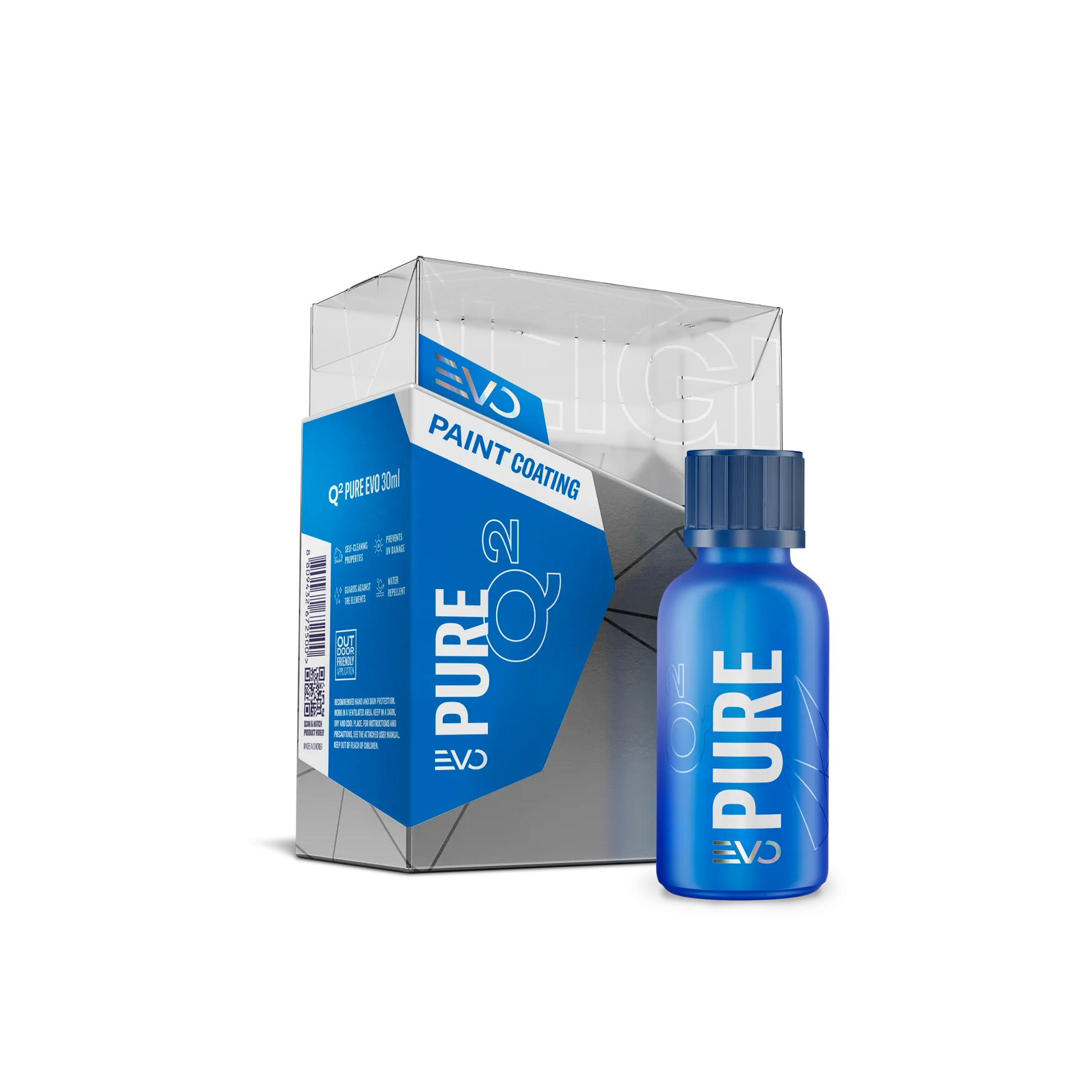 Q² Pure EVO 完整產品包裝